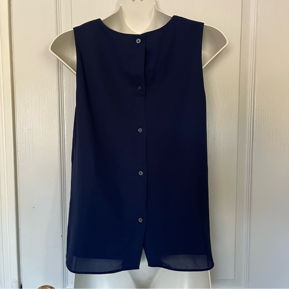 Banana Republic Navy Blue Sleeveless Women's Top XS - Picture 2 of 7